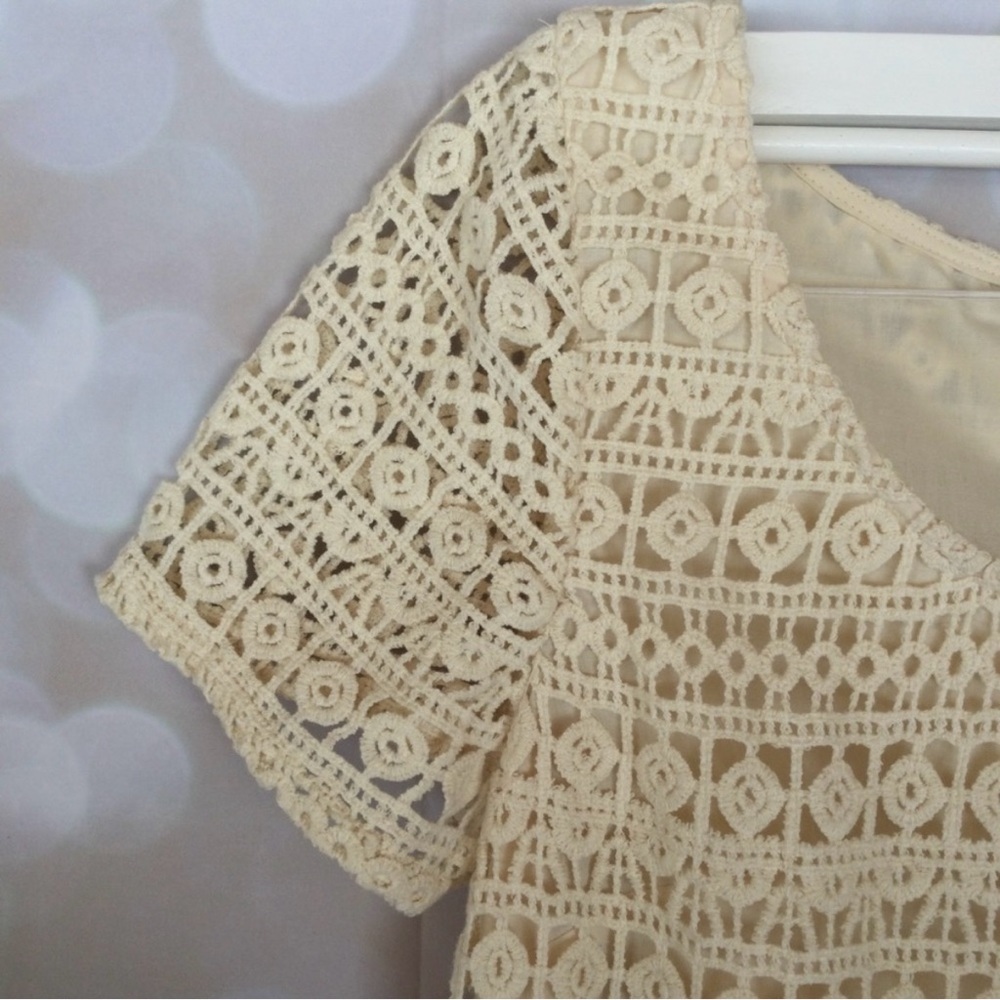 Urban Outfitters Staring at Stars Crochet Lace Cap Sleeve  Dress - Picture 4 of 8